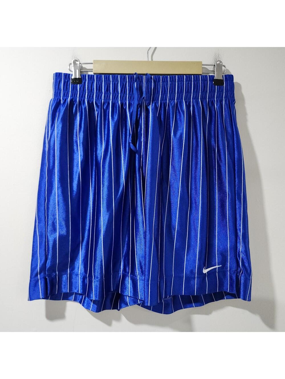 Vintag 90s Nike Basketball Shorts Pin Striped Made USA Dazzle Shiny Baggy Magic